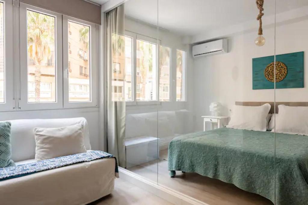 Nuevo Apartamento Lujo Playa Malagueta-Centro Málaga Buitenkant foto